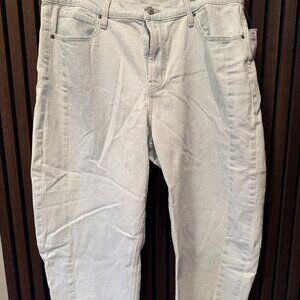NWT - Old Navy Womens High Rise Baggy Barrel Jean Denim Pants Sz 18 Light Blue